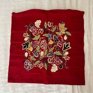 Pottery Barn embroidered pillow cover